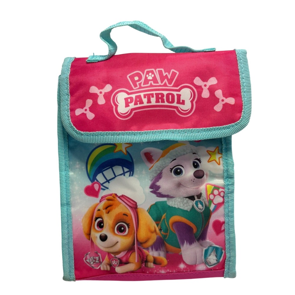 Paw Patrol Skye Everest Insulated Lunch Bag Pink Teal Girls School Snack Box - Picture 2 of 10
